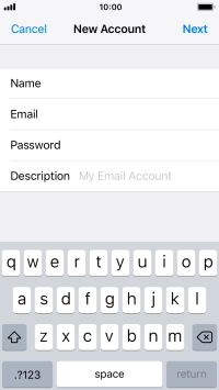 Press Description and key in the required name.