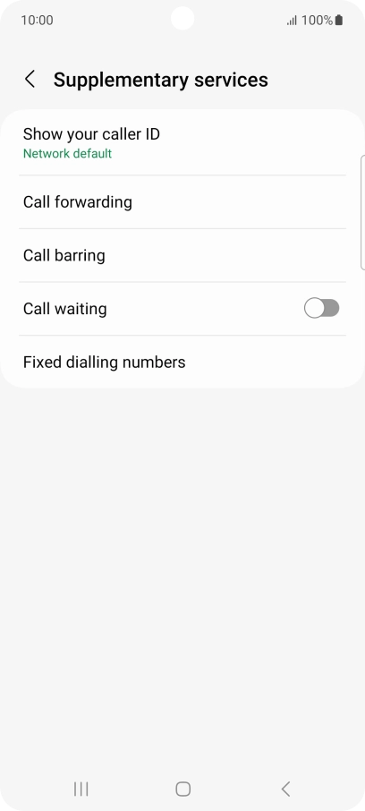 Press Show your caller ID.