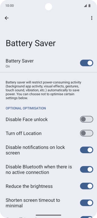 Slide your finger upwards starting from the bottom of the screen to return to the home screen.