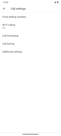 Press Call forwarding.