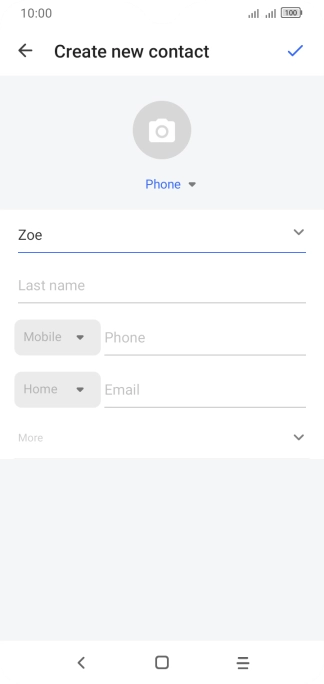 Press Last name and key in the required last name.