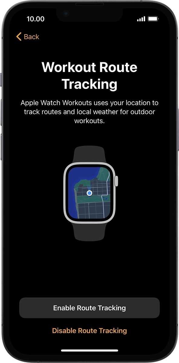 Press the required setting.