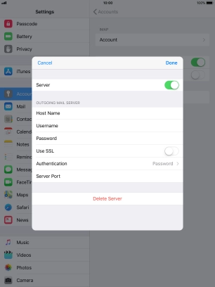 Press Authentication.