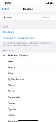 Press the required ring tones to hear them.