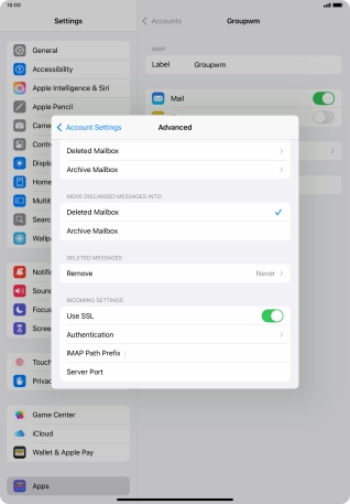 Press Authentication.