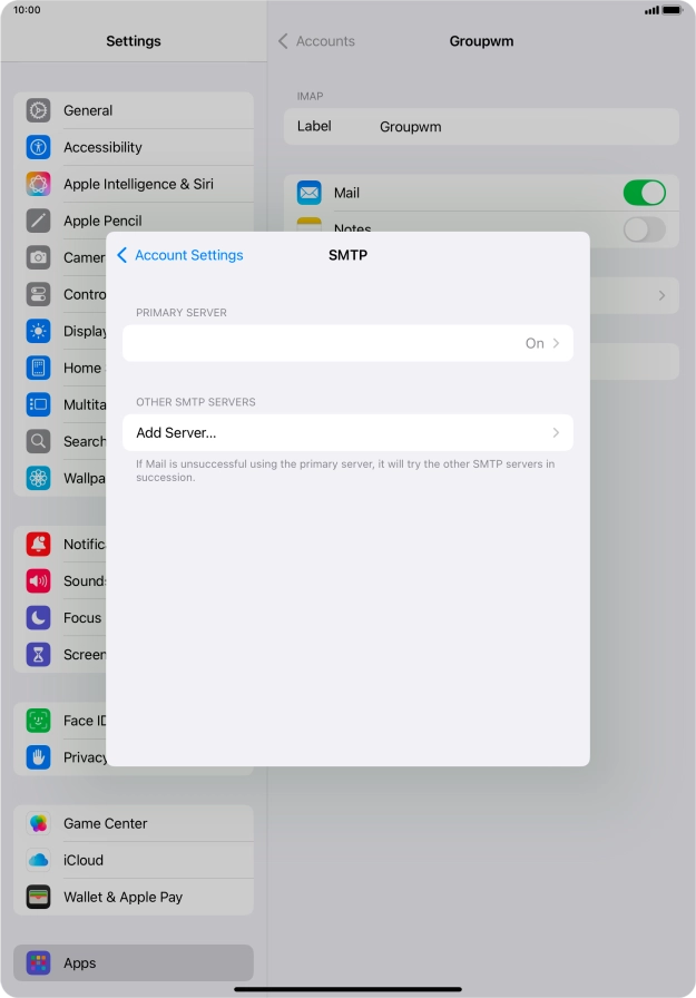 Press the field below 