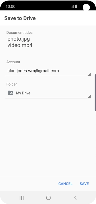 Press the field below 