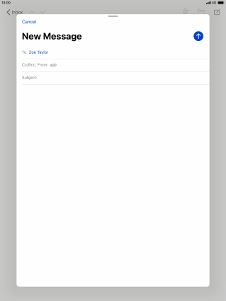 Press Subject: and key in the required subject.