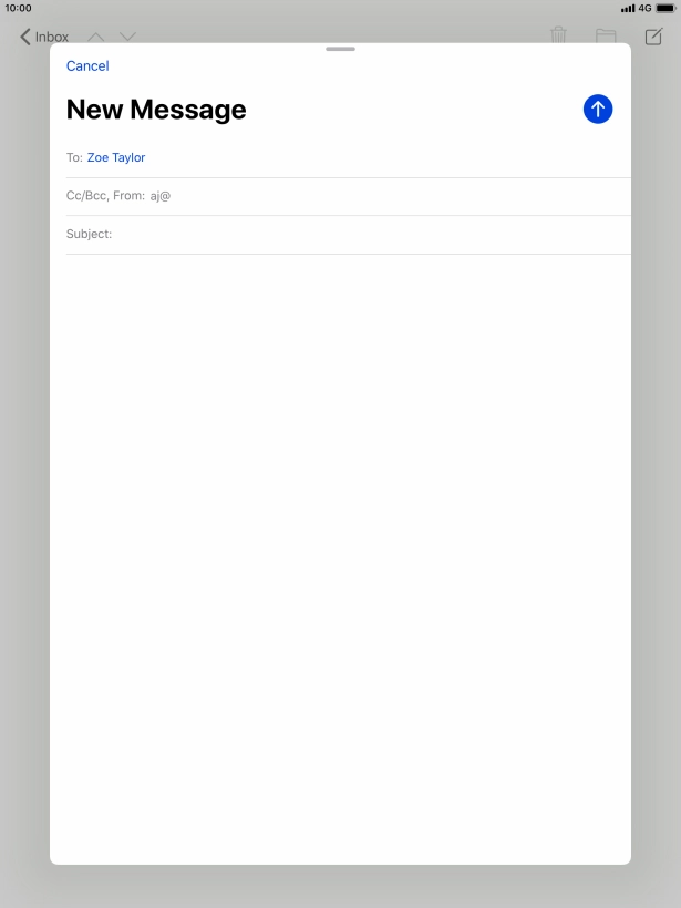 Press Subject: and key in the required subject.