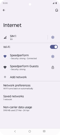 Press the Home key to return to the home screen.