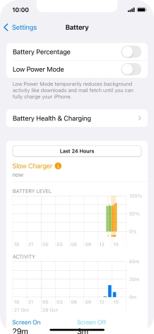 Press Battery Health & Charging.