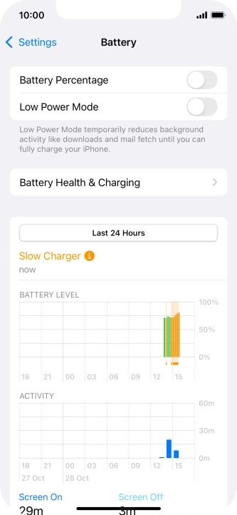 Press Battery Health & Charging.