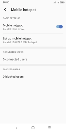 Press the Home key to return to the home screen.