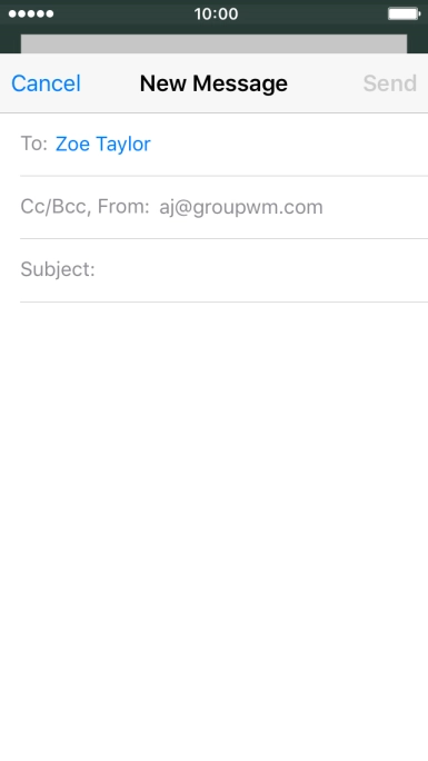 Press Subject and key in the required subject.