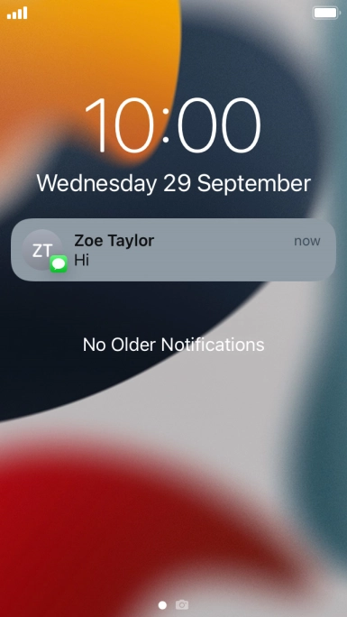 Press the required notification and follow the instructions on the screen to use the selected function.