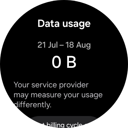 The total data usage is displayed.