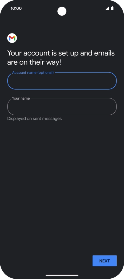 Press the field below 