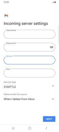 Press the field below 
