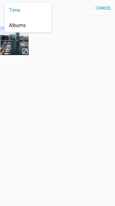 Press Albums and go to the required folder.
