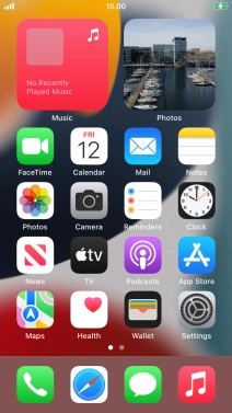 When the battery charging icon is displayed, the battery is charging.