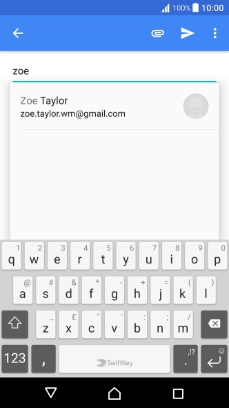Press the required contact.