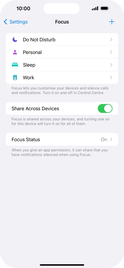 Press Do Not Disturb.