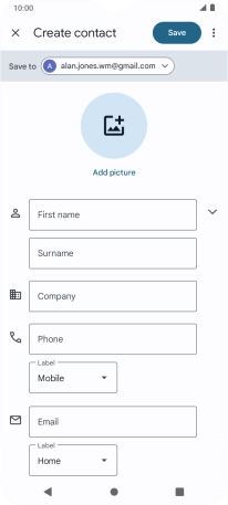 Press the drop down list next to 