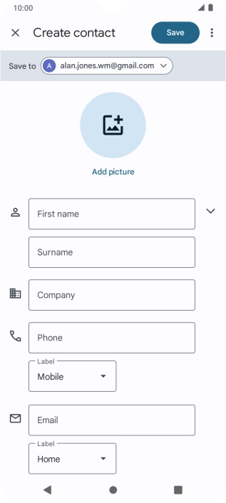 Press the drop down list next to 