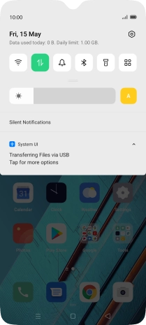 Press Tap for more options.