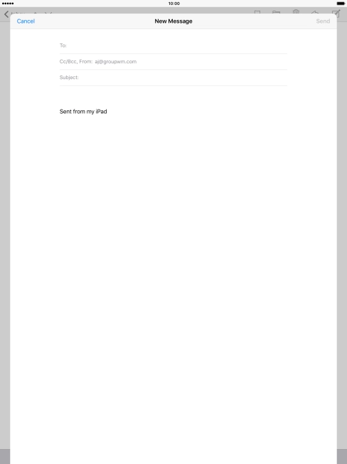 Press To: and key in the first letters of the recipient's name.