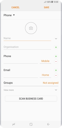 Press Name and key in the required name.