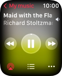 Turn the Digital Crown to select the required volume.