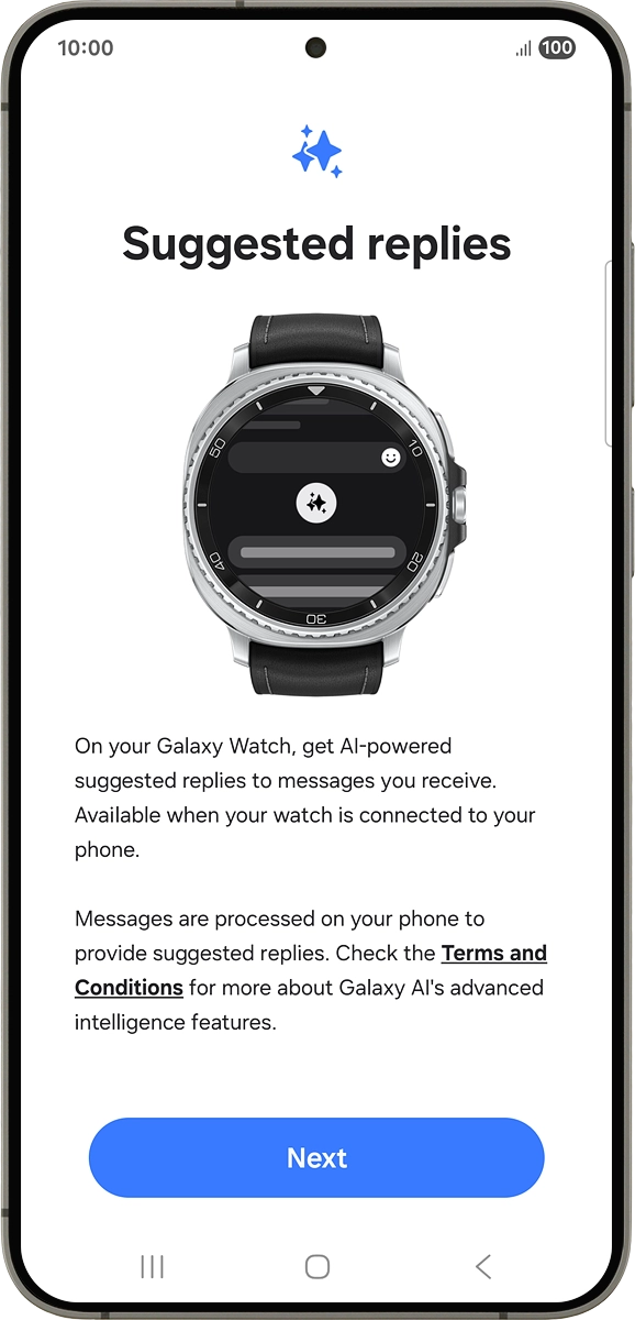 On your phone: Press Next.