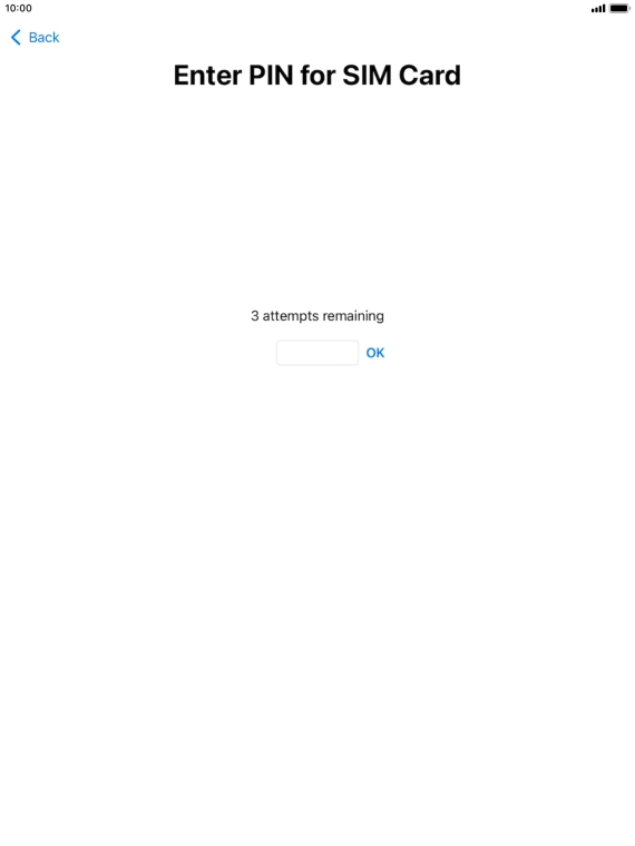 If your SIM is locked, key in your PIN and press OK.