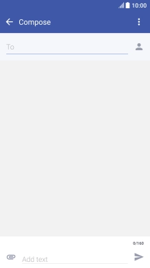 Press To and key in the first letters of the recipient's name.