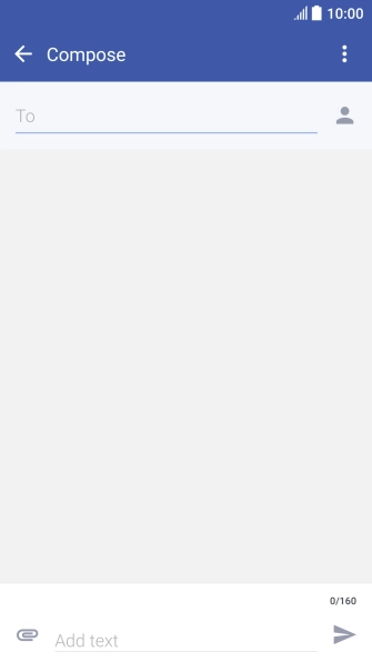 Press To and key in the first letters of the recipient's name.