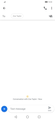 Press the text input field and write the text for your picture message.