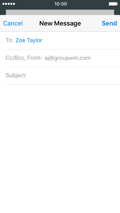 Press Subject and key in the required subject.