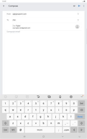Press the required contact.