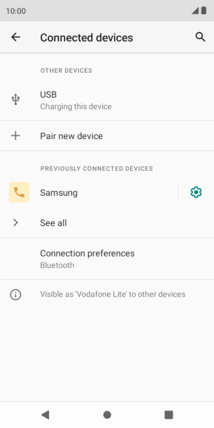Press the Home key to return to the home screen.