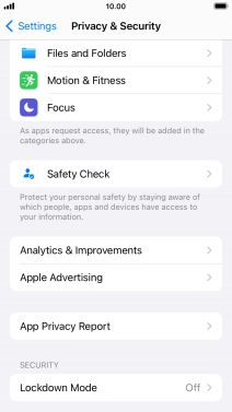 Press App Privacy Report.