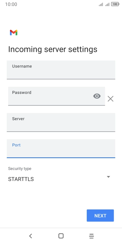 Press the drop down list below 