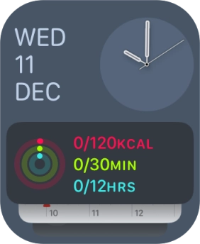 Press and hold anywhere on the screen.