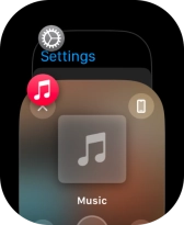 Slide your finger left on the required application.