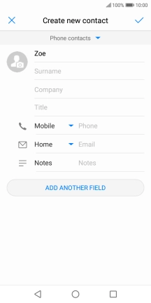 Press Surname and key in the last name.