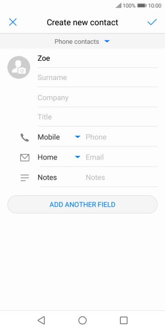 Press Surname and key in the last name.