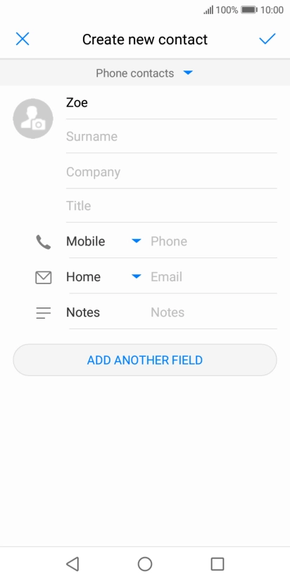 Press Surname and key in the last name.