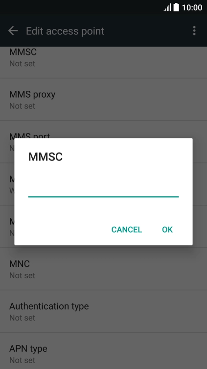 Key in http://pxt.vodafone.net.au/pxtsend and press OK.