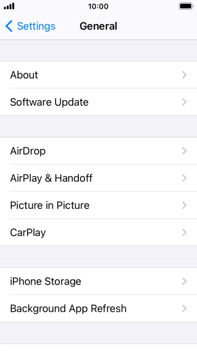 Press Software Update. If a new software version is available, it's displayed. Follow the instructions on the screen to update the phone software.