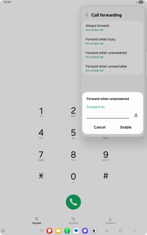 Key in +61414121121 and press Enable.